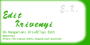 edit krivenyi business card